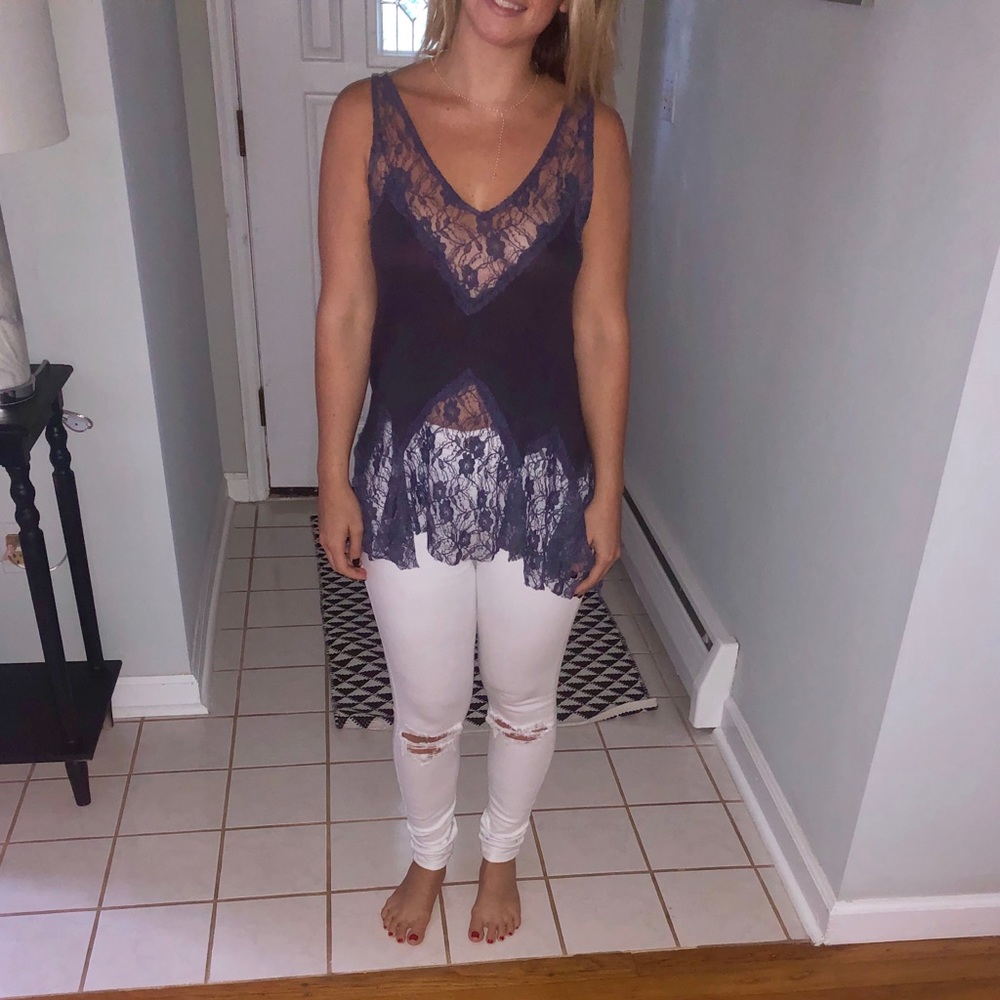 Free people medium gorgeous lace tank